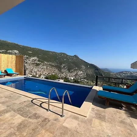Kalkan'da Tas Mimarili, Havuzlu Villa-awz116 * Kaş