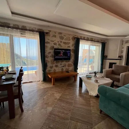 Villa Kalkan'da Tas Mimarili, Havuzlu Villa-awz116