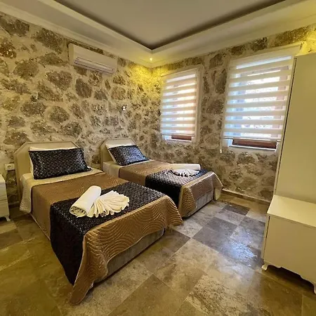 فيلة Kalkan'da Tas Mimarili, Havuzlu Villa-awz116 كاس
