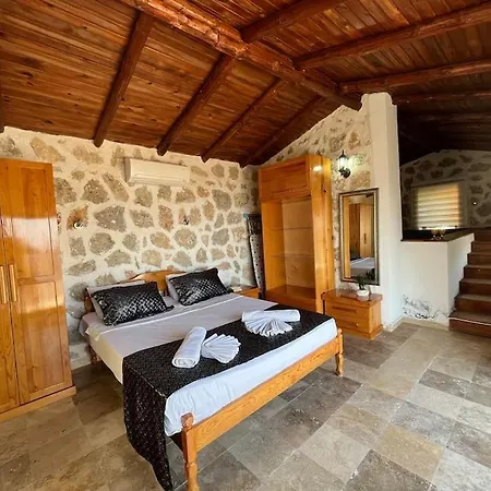 فيلة Kalkan'da Tas Mimarili, Havuzlu Villa-awz116 *