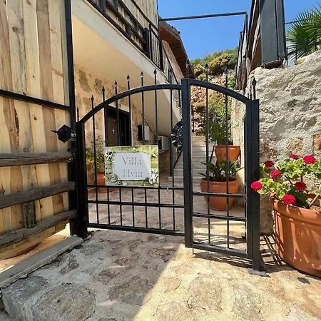 Kalkan'da Tas Mimarili, Havuzlu Villa-awz116 فيلة كاس