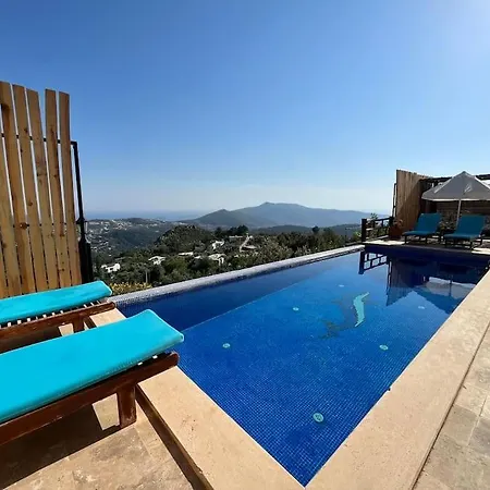 Villa Kalkan'da Tas Mimarili, Havuzlu Villa-awz116 *