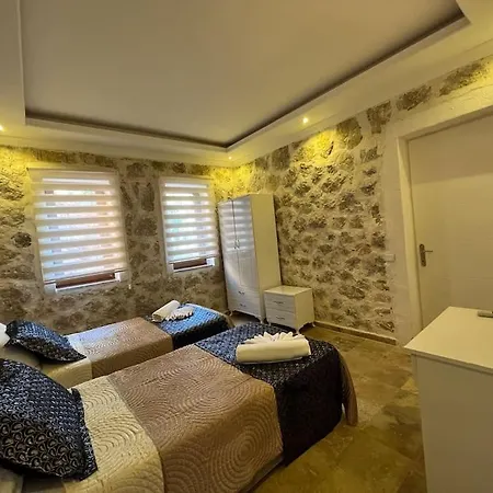 Kalkan'da Tas Mimarili, Havuzlu Villa-awz116 Villa *